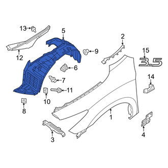 Infiniti OE - Front Left Fender Splash Shield