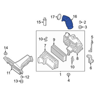 Infiniti OE - Rear Engine Air Intake Hose