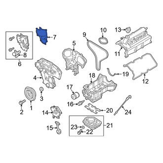 Infiniti OE - Left Engine Timing Cover Gasket