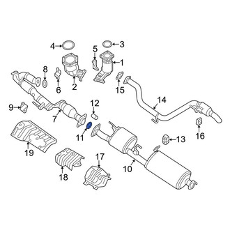 Infiniti OE - Center Exhaust Muffler Gasket