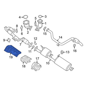 Infiniti OE - Rear Floor Pan Heat Shield