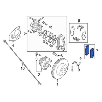 Infiniti OE - Front Disc Brake Pad Set