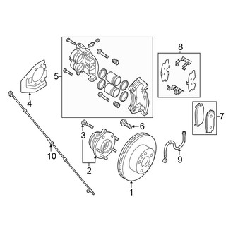 Infiniti OE - Front Suspension - Brake Components