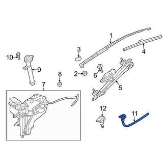 Infiniti OE - Front Right Windshield Washer Nozzle