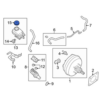 Infiniti OE - Brake Master Cylinder Reservoir Cap
