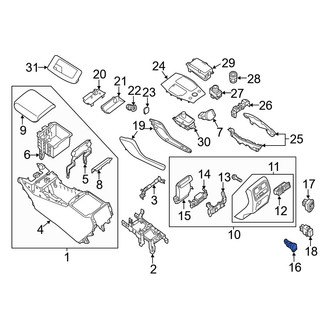 Infiniti OE - Front 12 Volt Accessory Power Outlet