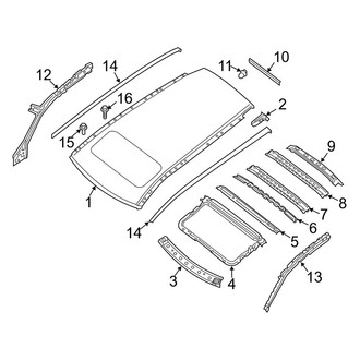 Infiniti OE - Roof & Components (W/O Panoramic Roof)
