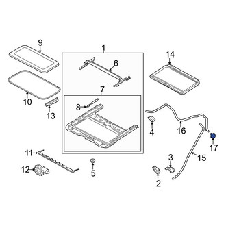 Infiniti OE - Sunroof Drain Hose Grommet