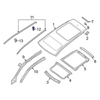 Infiniti OE - Roof Molding Clip