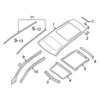 Infiniti OE - Roof & Components (With Panoramic Roof)
