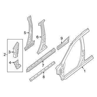 Infiniti OE - Pillars, Rocker & Floor - Aperture Panel