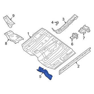 Infiniti OE - Rear Center Floor Side Rail