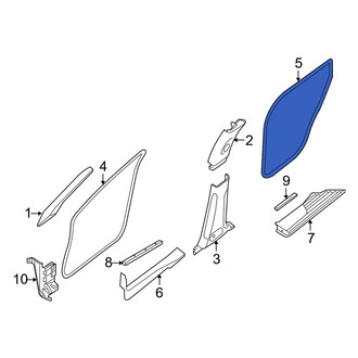 Infiniti OE - Rear Right Rearward Door Seal