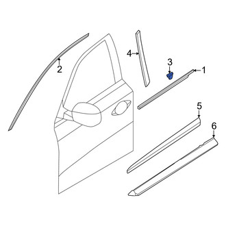 Infiniti OE - Front Left Door Mirror Trim Ring