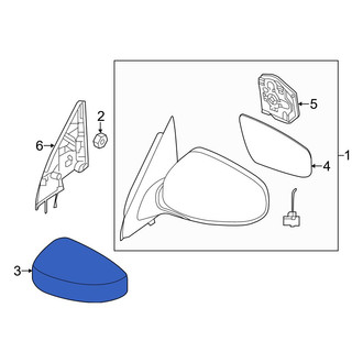 Infiniti OE - Front Right Outer Door Mirror Cover