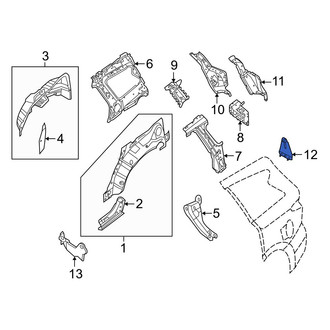 Infiniti OE - Left Wheel Housing Bracket