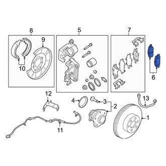 Infiniti OE - Rear Disc Brake Pad Set