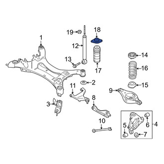 Infiniti OE - Rear Suspension Shock Absorber Mount