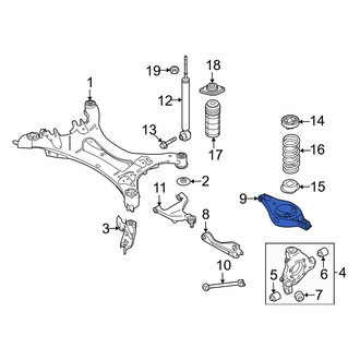 Infiniti OE - Rear Left Suspension Track Bar