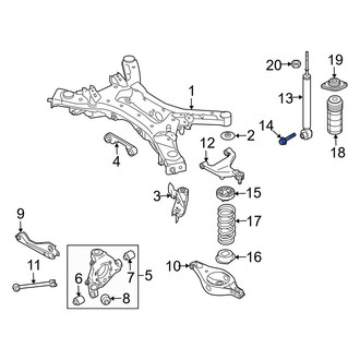 Infiniti OE - Suspension Shock Absorber Bolt