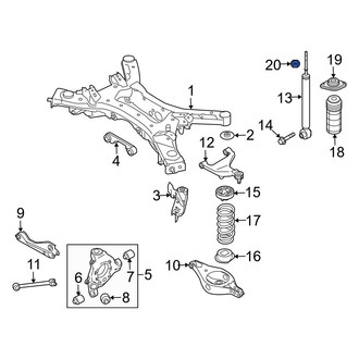 Infiniti OE - Upper Suspension Strut Nut