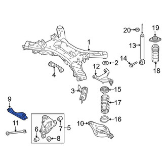 Infiniti OE - Rear Right Lower Forward Suspension Control Arm