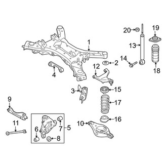 Infiniti OE - Rear Suspension - Suspension Components (AWD)