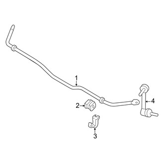 Infiniti OE - Rear Suspension - Stabilizer Bar & Components (AWD)
