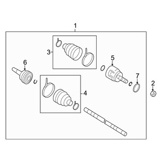 Infiniti OE - Rear Suspension - Drive Axles (AWD)
