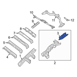 Infiniti OE - Front Left Frame Rail End