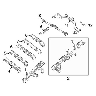 Infiniti OE - Rear Body & Floor - Floor Side Members