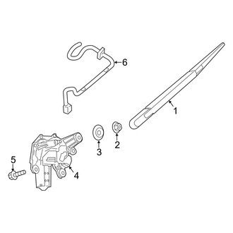 Infiniti OE - Lift Gate - Wiper & Washer Components