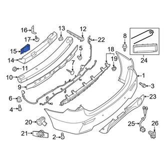 Infiniti OE - Rear Right Bumper Impact Bar Bracket