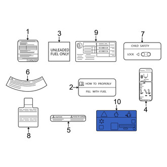 Infiniti OE - A/C System Information Label