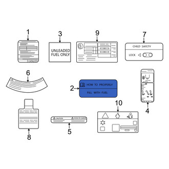 Infiniti OE - Fuel Information Label