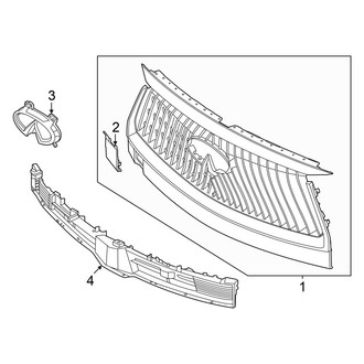 Infiniti OE - Front Bumper & Grille - Grille & Components