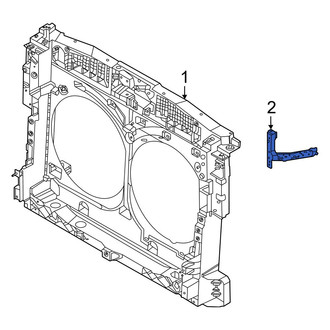 Infiniti OE - Front Left Radiator Support Side Panel