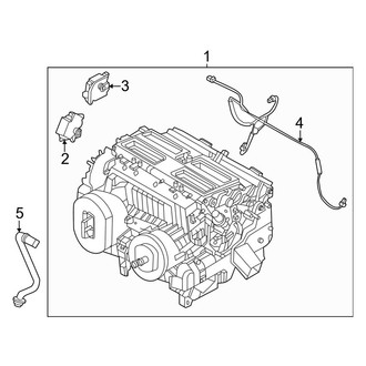 Infiniti OE - Air Conditioner & Heater - Evaporator & Heater Components
