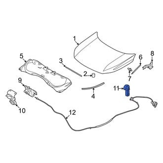 Infiniti OE - Front Hood Release Handle