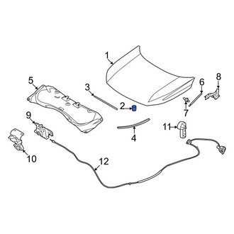Infiniti OE - Front Hood Stop Buffer
