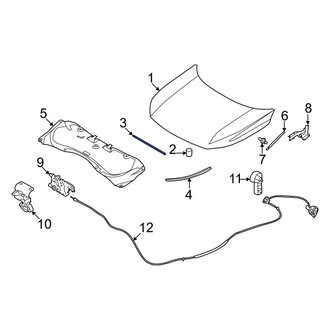Infiniti OE - Front Center Hood Seal
