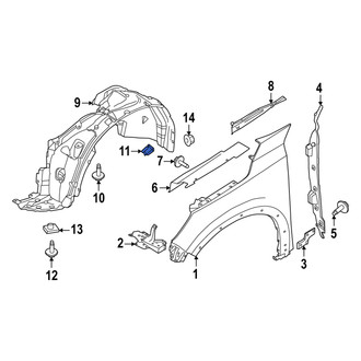 Infiniti OE - Fender Liner Retainer