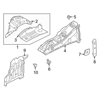 Infiniti OE - Fender - Structural Components & Rails (Apron & Upper Rail)