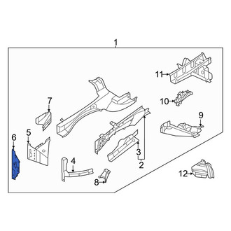 Infiniti OE - Front Left Frame Rail End