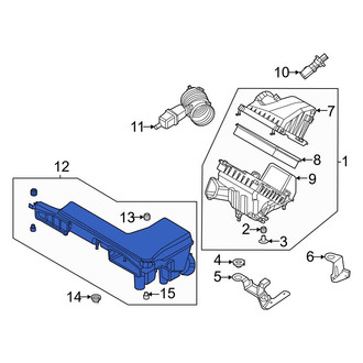 Infiniti OE - Front Engine Air Intake Hose