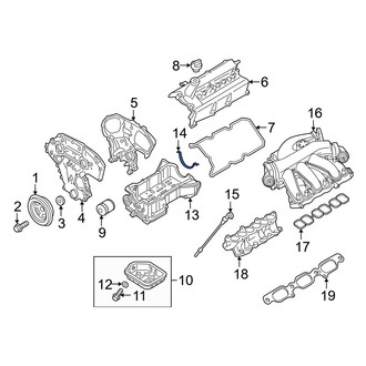 Infiniti OE - Rear Engine Oil Pan Gasket