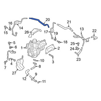 Infiniti OE - Turbocharger Coolant Line