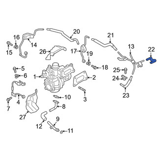 Infiniti OE - Turbocharger Coolant Line