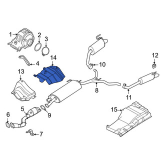Infiniti OE - Center Floor Pan Heat Shield