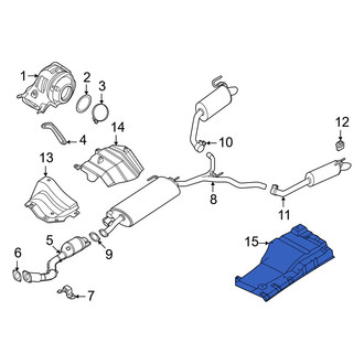 Infiniti OE - Rear Floor Pan Heat Shield